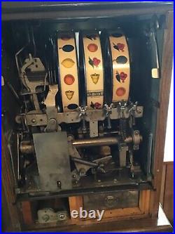 Antique Mills Bursting Cherry Slot Machine, 1930s Original