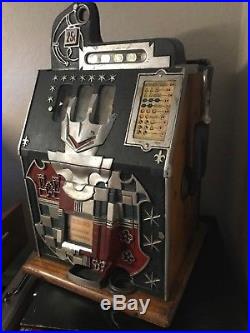 Antique Mills Castle 25c Rol-A-Top Slot Machine