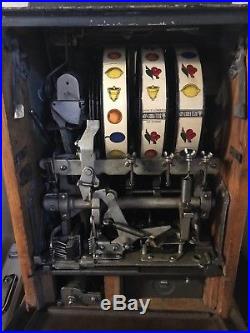 Antique Mills Castle 25c Rol-A-Top Slot Machine