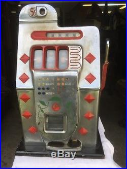 Antique Mills Diamond 5 Cent Slot Machine