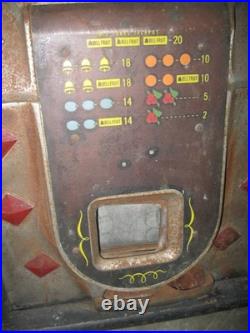 Antique Mills Diamond 5 Cent Slot Machine, For Restoration, UPS/Fed Ex Shippable