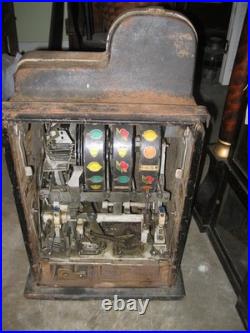 Antique Mills Diamond 5 Cent Slot Machine, For Restoration, UPS/Fed Ex Shippable