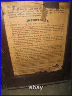 Antique Mills Diamond 5 Cent Slot Machine, For Restoration, UPS/Fed Ex Shippable