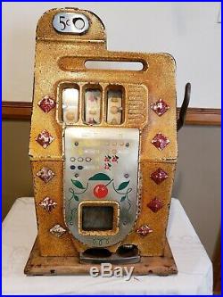 Antique Mills Diamond Front 5 Cent Slot Machine