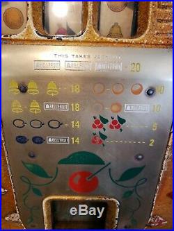 Antique Mills Diamond Front 5 Cent Slot Machine