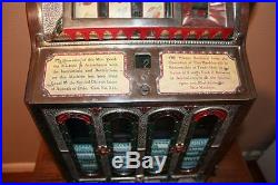 Antique Mills FOK 4 Column Front Vendor Slot Machine withFuture Pay