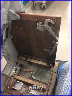 Antique Mills Golden Nugget Slot Machine Casting Case With Parts