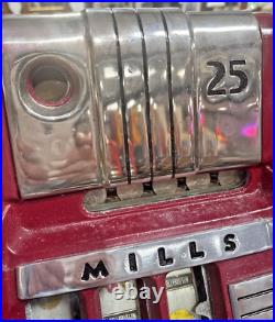 Antique Mills High Top 25 Cent Cowboy Slot Machine