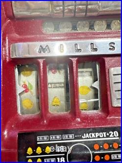 Antique Mills High Top 25 Cent Cowboy Slot Machine