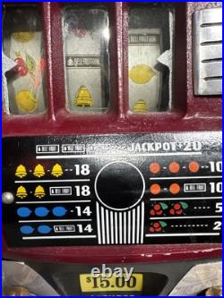 Antique Mills High Top 25 Cent Cowboy Slot Machine
