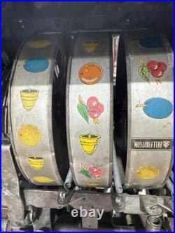 Antique Mills High Top 25 Cent Cowboy Slot Machine