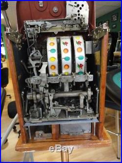 Antique Mills High Top Owl 5 Cent Slot Machine