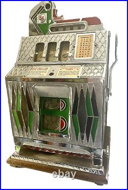 Antique Mills Mystery Front Vender Cross Diamond Slot Machine
