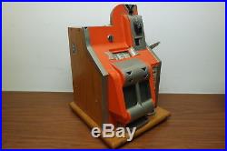 Antique Mills Novelty Co Nickel Slot Machine QT Chevron 5¢ WORKING