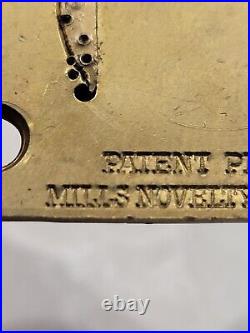 Antique Mills Novelty Slot Machine Lock No Key Mills Novelty Co. Chicago