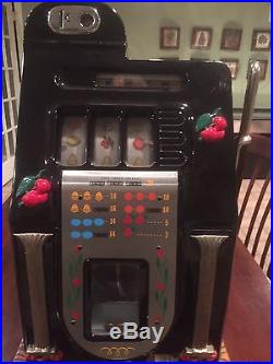 Antique Mills Penny Black Cherry Slot Machine Completely Reconditioned