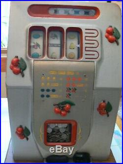 Antique Mills Slot Machine Black Cherry Beautiful Original