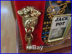Antique Mills Slot Machine Golden Nugget Lucky Lady Gold 25 Cent