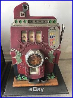 Antique Mills Slot Machine LOOK 3 Nice Originals, Bursting Cherry Jewel Bell