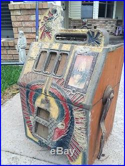 Antique Mills War Eagle 5 Cent Slot Machine Front