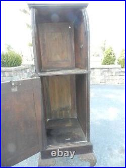 Antique Mills Wood Cabinet Cast Iron Feet Quartoscope Slot Machine Stereoscope