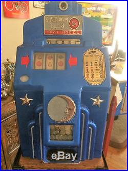 Antique OD JENNINGS SILVER MOON Slot Machine