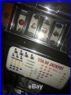 Antique PACE Slot Machine Harrahs Vintage Nickel WORKING