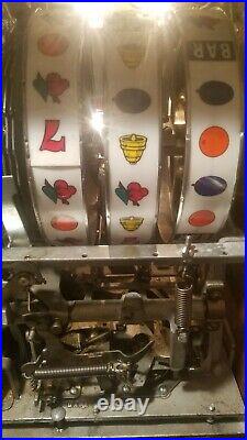 Antique Pace 5 Cent Coin Op 777 Slot Machine Beautiful Machine