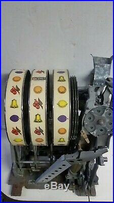 Antique Pace Coin Op Slot Machine 25 Cen Complete Reel Mechanism