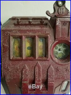 Antique Pace Comet Coin Op Slot Machine 1 Franc Works With Quarters