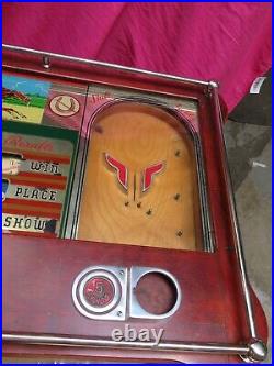 Antique Pace Slot Machine Saratoga Coin Op Amusement Game Man Cave