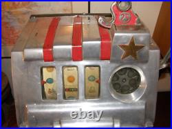 Antique Pace Star 25 Cent Slot Machine