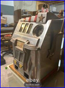 Antique Pace Star 25 Cent Slot Machine USA