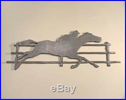 Antique Paces Races Horse Race Coin Op Machine Pace MFG Side Panel Marquee