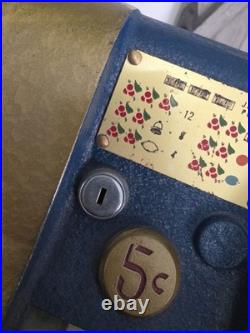 Antique QT Hash Mark 5 Cent Slot Machine