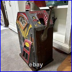 Antique Rare 1930's Jennings Little Duke Art Deco 1 Cent Slot Machine #15455