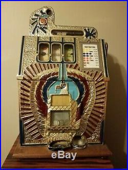 Antique Repop War Eagle Slot Machine Vintage Coin Operated