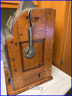 Antique Rockola Penny Slot Machine Circa 1920's 1930's WORKS! Withkey