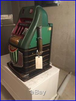 Antique Slot Machine 1940's Mills Watermelon Dime Original works perfectly