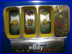 Antique Slot Machine 25 Cent Buckley Recently Restored