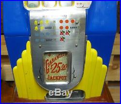 Antique Slot Machine 25 Cent Buckley Recently Restored