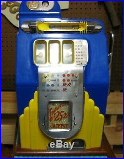 Antique Slot Machine 25 Cent Buckley Recently Restored