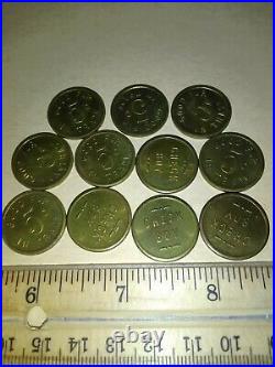 Antique Slot Machine Check Boy Tokens Good for 5 Cents in Trade