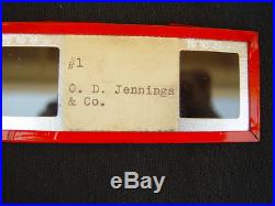 Antique Slot Machine Jennings Glass Slide Sales Kit 1940's