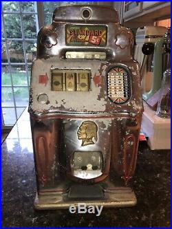 Antique Slot Machine Jennings Standard Chief Slot Machine 5 Cents