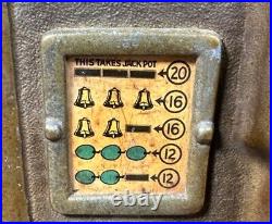 Antique Slot Machine Jennings Tock-Ola Gooseneck 1925 s/n 688010 working 5c