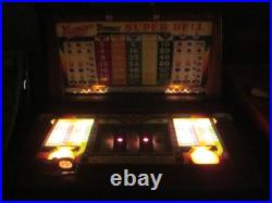 Antique Slot Machine Keeney's Bonus Super Bell 1946 Very Good Condition