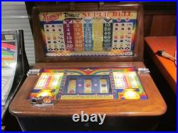 Antique Slot Machine Keeney's Bonus Super Bell 1946 Very Good Condition