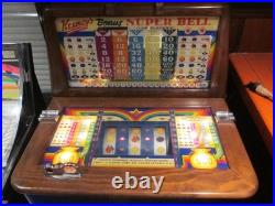 Antique Slot Machine Keeney's Bonus Super Bell 1946 Very Good Condition