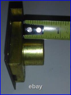 Antique Slot Machine Lock with Flat Steel Key Brass Early EAGLE